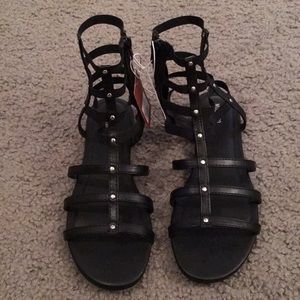 Mossimo black gladiator sandals. Size 8. NWT